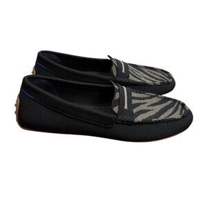 Rothy’s The Driver Loafers Dark Zebra Gym Outsoles Comfort Shoes Size 9.5